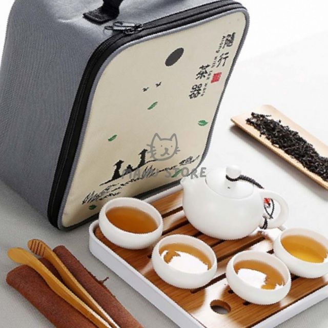 전통찻잔 차도구세트 다기세트 차판 화이트