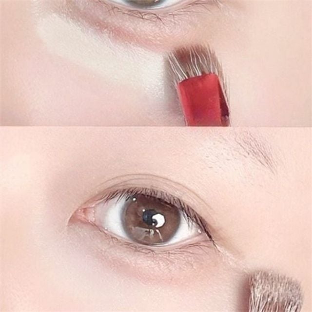 여성 눈썹 브러쉬 여성 아이브로우 브러쉬 눈썹용 브로우 정리 채우기 납작 헤어라인용 헤어라인 다크서클