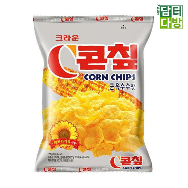 크라운제과 콘칩 70g X 16개