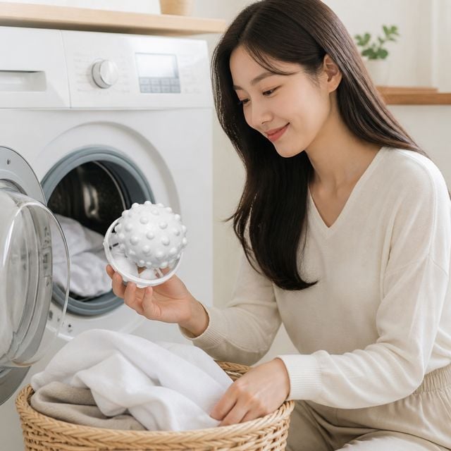 2in1 세탁망 먼지거름망 세탁볼 엉킴방지 볼 세탁기 먼지제거 필터 - 이미지 1
