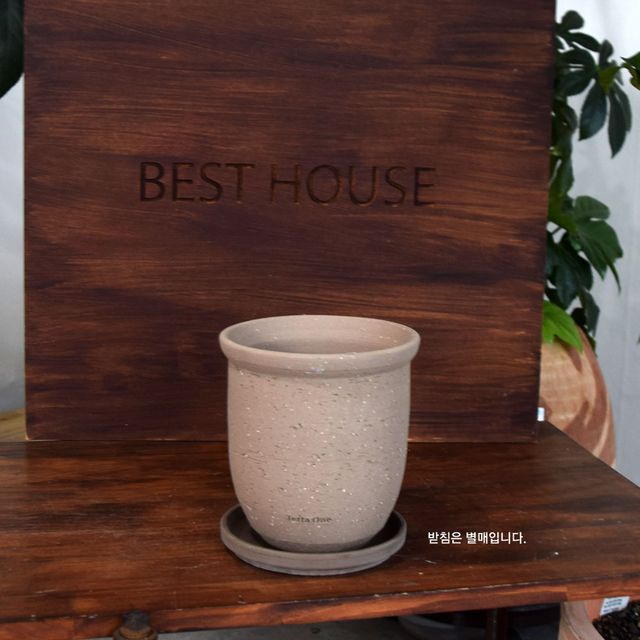 베하몰 프리미엄 수제토분 N107 15x16cm 에단그레이 - 인테리어 화분 - 이미지 10