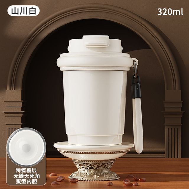 무역 여름 백팩 고급스러운 세라믹 내부 커피컵 320ml - 이미지 1