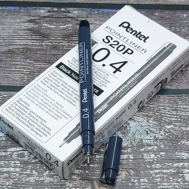 스케치/드로잉펜-펜텔 포인트라이너 0.4mm 12자루