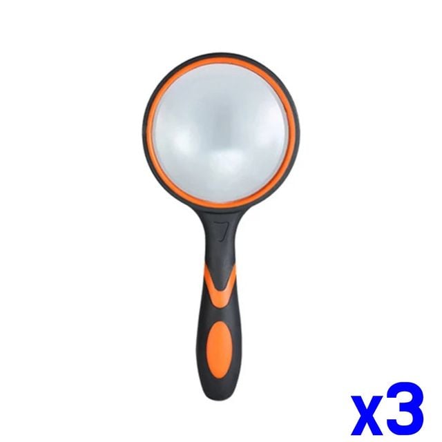 휴대용 손잡이 확대경 노인 관찰 75mm 3개