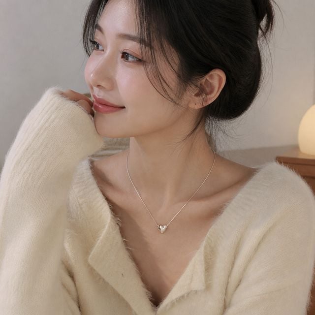 여성 펜던트 하트 목걸이 주얼리 액세서리