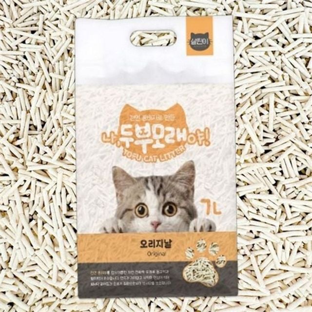 천연 고양이 두부 모래 오리지널 반려동물 두부 모래 먼지없는 대용량