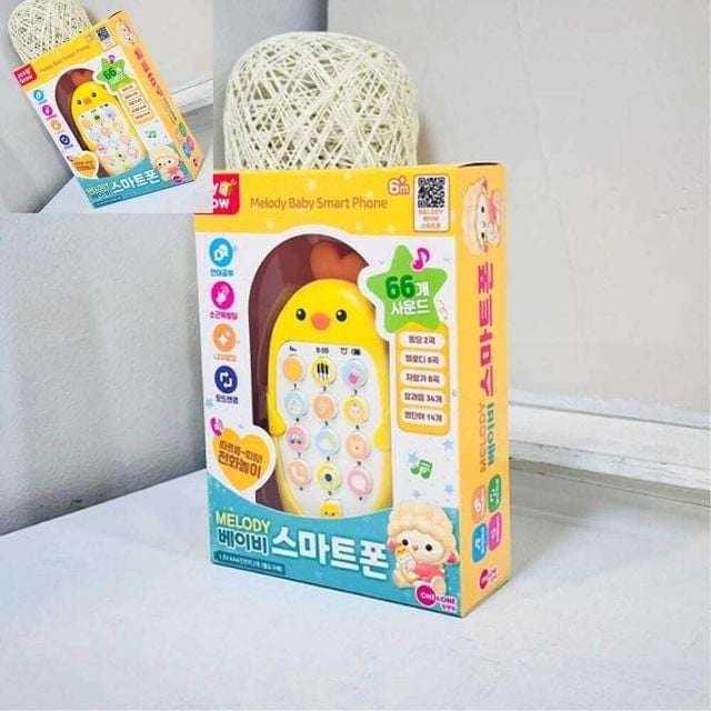 멜로디 베이비 스마트폰 병아리 유아완구 작동장난감 멜로디버튼 놀이학습