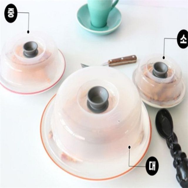 전자 레인지 덮개 3종세트 전자 레인지 커버 냉장고 냉장 레인지용 플라스틱 음식물 주방용 대중소 다용도