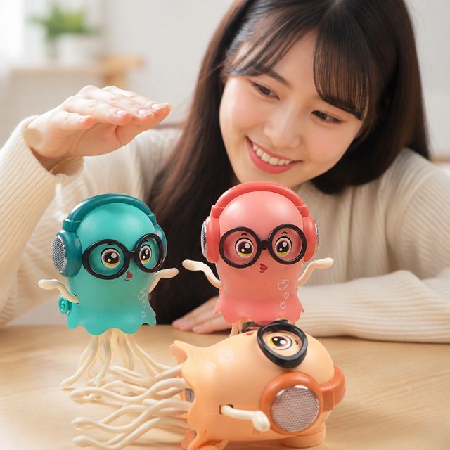 춤추는 LED 문어 인형 아이 장난감 살랑거리는 움직이는 작동 완구