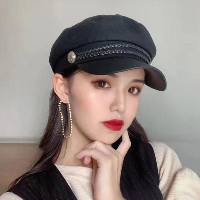 팔각모 레자 챙 가죽띠 뉴스보이캡 헌팅캡 버클 마도로스 모자