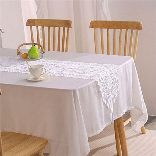 자수 테이블 러너 테이블 러너 디자인 타원형 주방 식탁보 테이블보 인테리어 꾸미기 집들이 장식용 코바늘