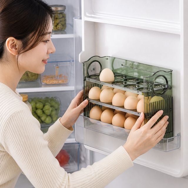냉장고 정리용 달걀 케이스 30구 계란 보관함 거치대 ver2