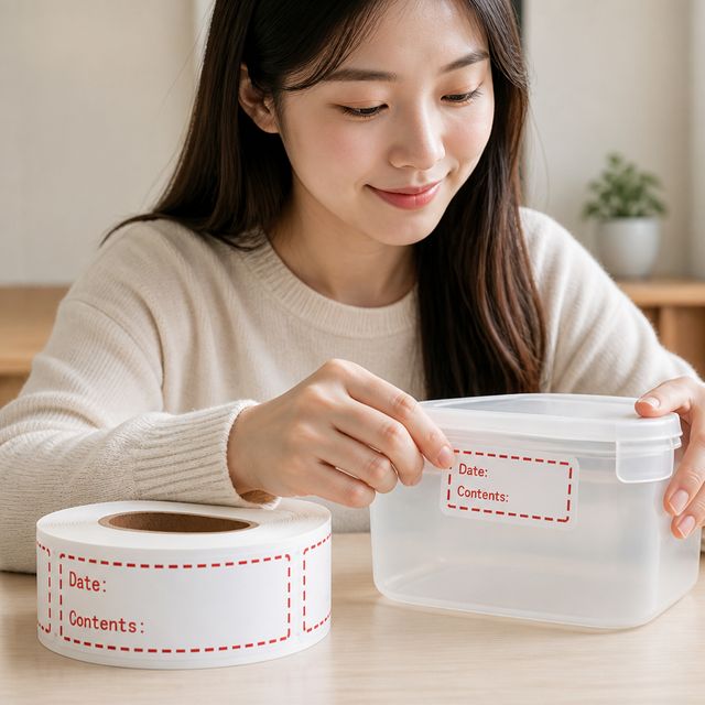 네임스티커 롤 방수 라벨지 125P 소지품 식별 표기용 - 이미지 1