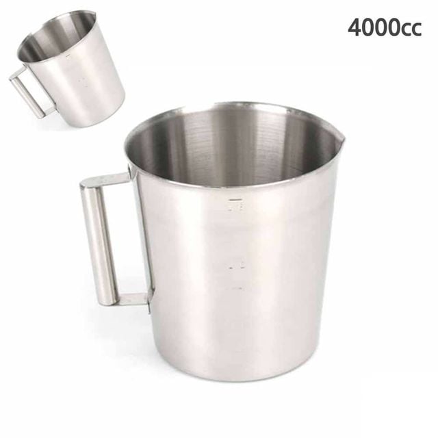 스테인레스 계량컵 4000cc 제과제빵용품 스테인레스컵 위생컵 스텐컵
