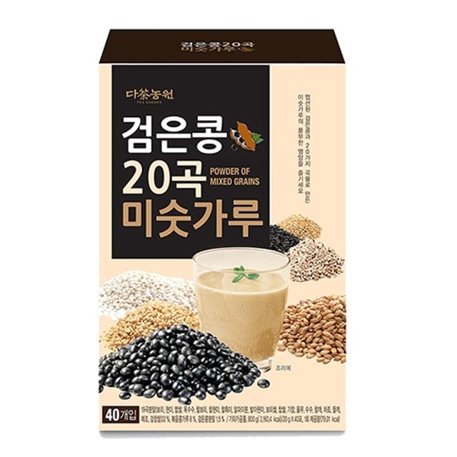 다농원 검은콩 20곡 미숫가루 40T - 영양 가득한 전통 곡물가루 - 이미지 1