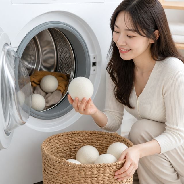 5P 세탁 건조기 울드라이볼 정전기방지 세탁용품 - 이미지 1