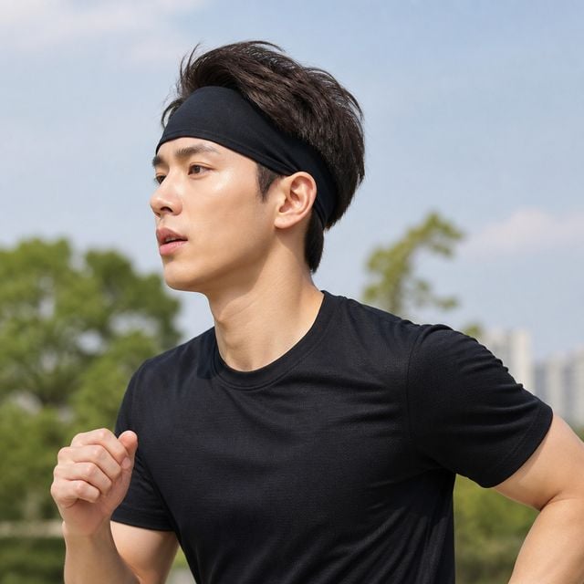 스포츠 땀흡수 머리띠 조깅 트레킹 운동용 헤어밴드 트레이닝 밴드
