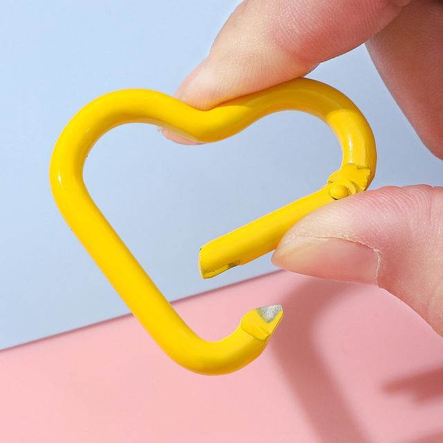 하트 디자인 카라비너 키링 등산 캠핑용 - 이미지 6