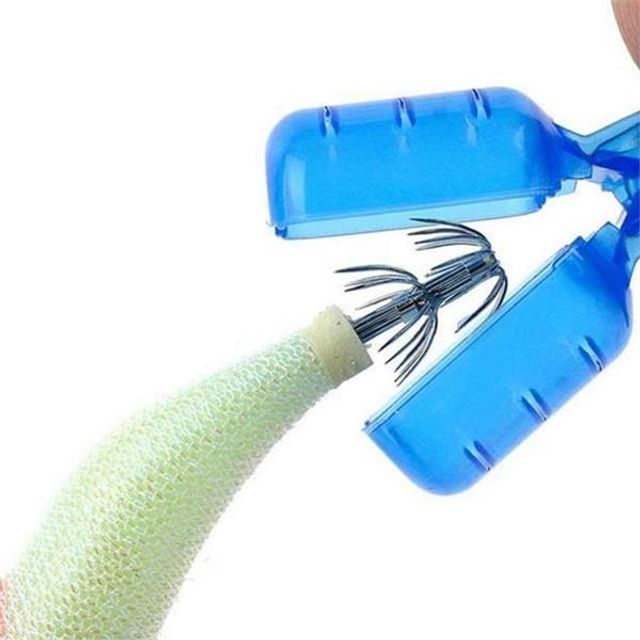 낚시 바늘 보호 캡 낚시 도구 보호 집게형 액세서리 커버 분실 플라스틱훅 커버링 휴대용 케이스 보관함