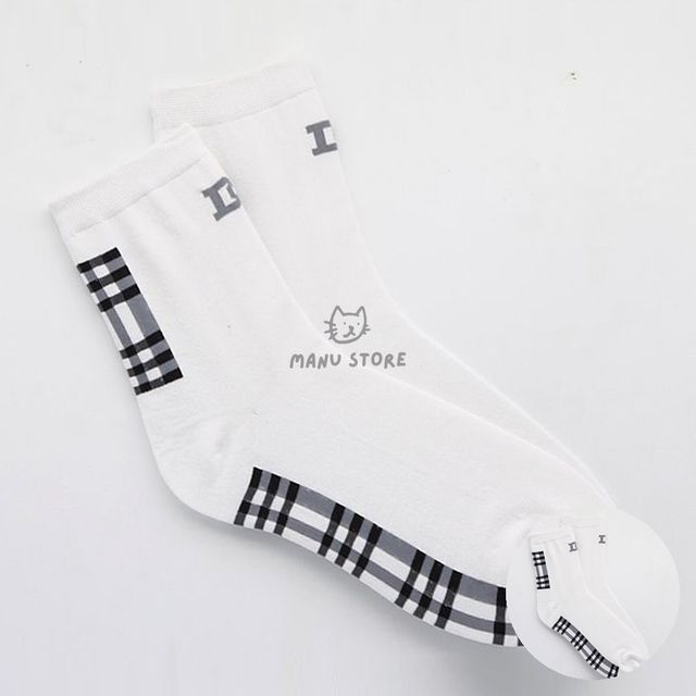 남자중목양말 학생양말 남자양말 화이트 5켤레
