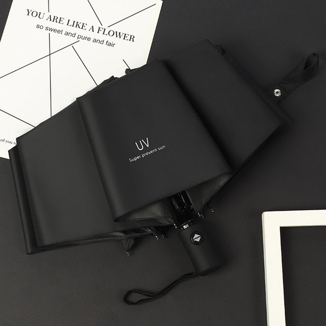 UV50 차단 양산 우산 차외선차단 3단 완전자동 블랙