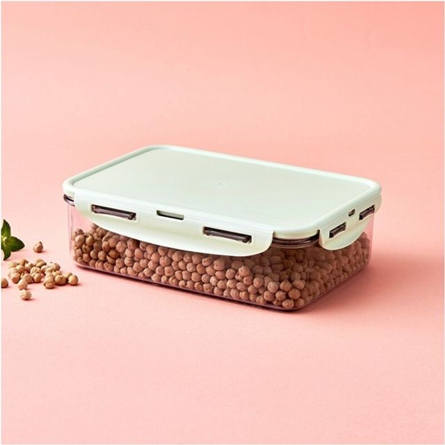 락앤락 비스프리 트라이탄 밀폐용기 투명 퓨어 반찬통 직사각 1.6L LBF824 - 이미지 1