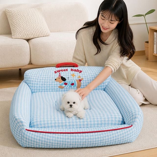 강아지 고양이 방석 애견 펫쿠션 반려동물 침대 반려묘 반려견 휴식처 - 이미지 1