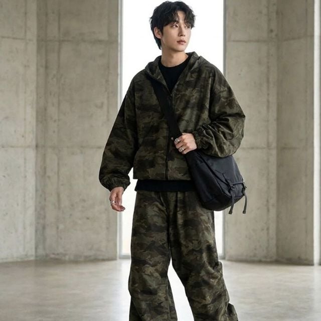 데일리 남자 후드집업 남성 운동 밀리터리 긴팔 후드 점퍼