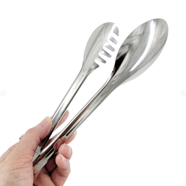 일본산 타나베 스텐 샐러드 집게 25cm - 이미지 3