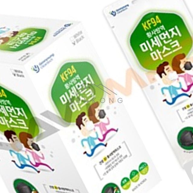 황사마스크kf94 비말마스크 황사 마스크 KF94 대형 1EA 검은색