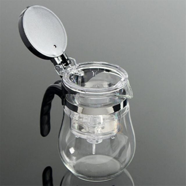 드롭 차포트 600ml 투명 거름망주전자 투명티포트 투명주전자