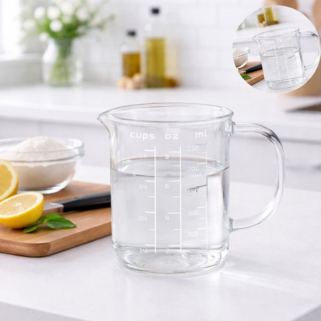 스테인리스계량컵 베이킹계량스푼 유리 계량컵 250ml