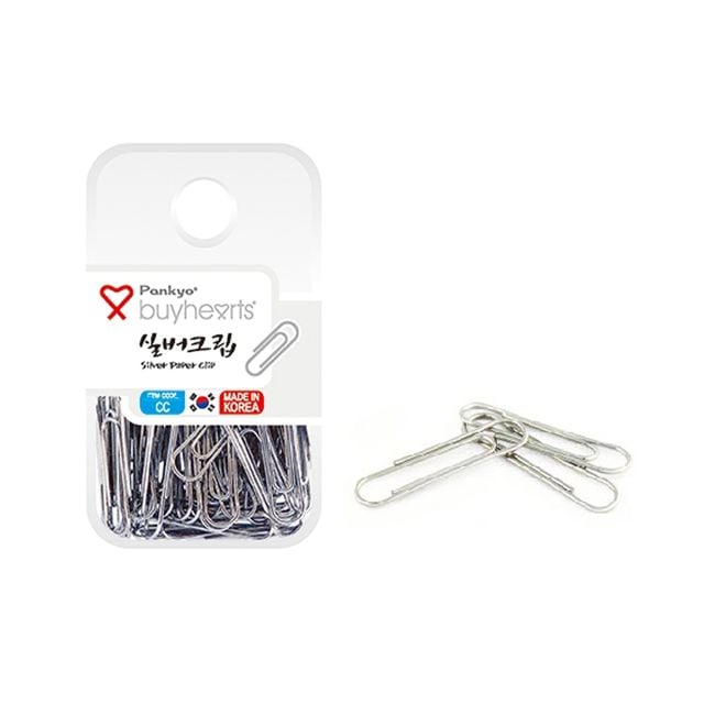 실버크립 1통 34x8mm 실버클립 서류클립 - 이미지 1