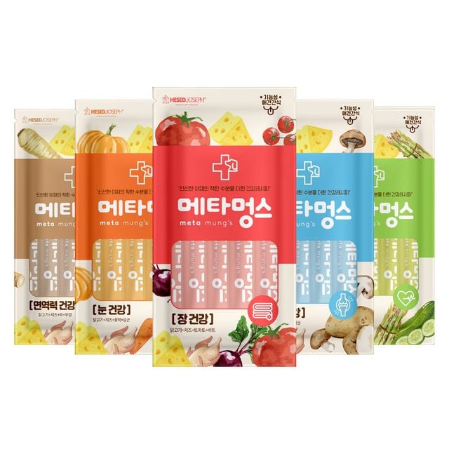 메타멍스 파우치 강아지 간식 관절 건강 15g x 5p 5종