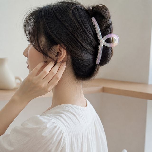 올림머리 집게핀 13cm 헤어핀 유광 헤어 액세서리 - 이미지 1