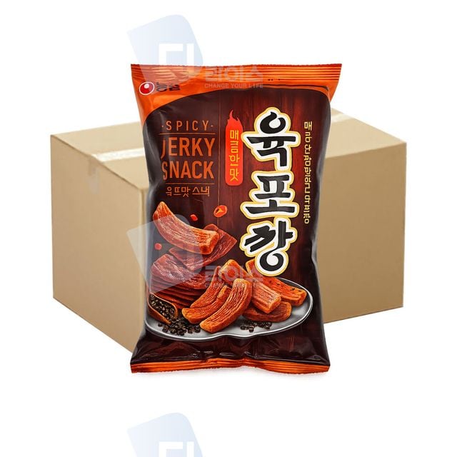 농심 육포깡 매콤한맛 90g 12개