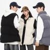 남성 코듀로이 패딩 조끼 - 골덴 겨울 방한 조끼 - 이미지 3