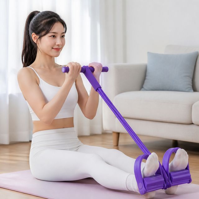 로잉머신 튜빙밴드 홈트레이닝 전신 스트레칭 고무 밴드