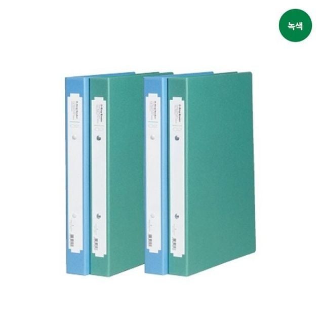 A4용지 80mm 두께 3cm 녹색 바인더 2공 링 바인더 - 이미지 1