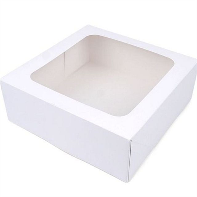 뚜껑 일체형 선물 상자 30x30cm 사각 선물 상자 접이식 정사각형 베이커리 기념품