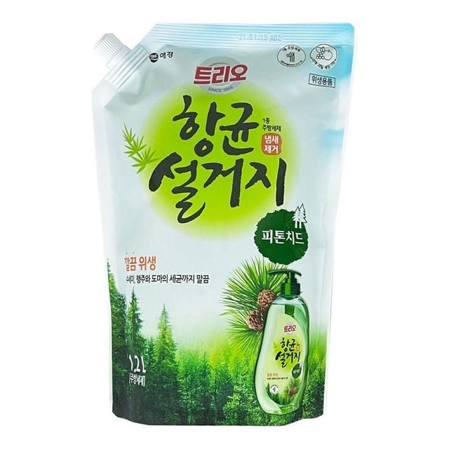 주방 세척 리필 1.2리터 액체 세제 - 이미지 1