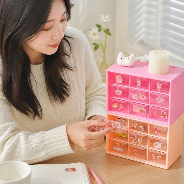 9단 서랍장 책상 소품 보관함 미니 수납 정리함 데스크 오거나이저