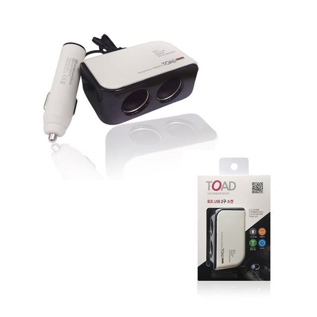 토드 USB2구소켓 1P USB충전소켓 시거젝 멀티소켓