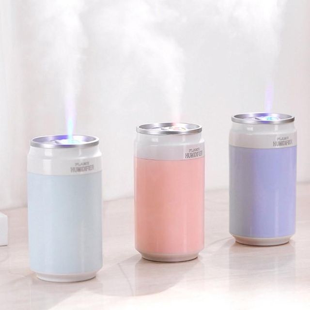 캔 USB 미니 가습기 LED 무드등