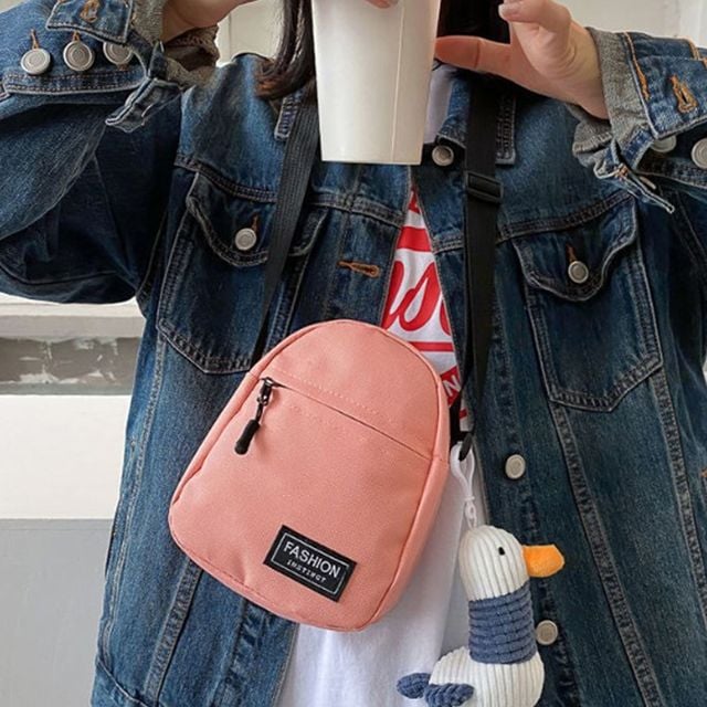 데일리 신상 학생 숄더백 여자 크로스백 핑크 가방