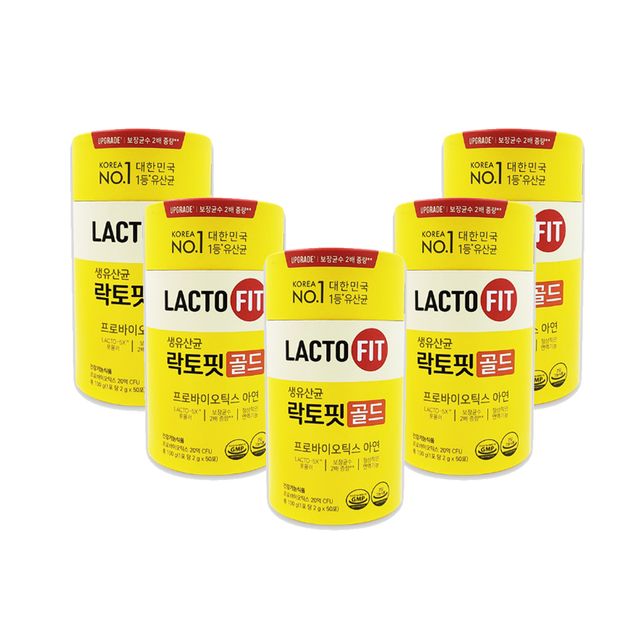 종근당건강 락토핏 생유산균 골드 2g x 50포 5개