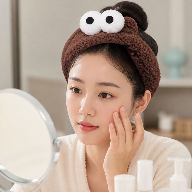 왕눈이 세안밴드 화장 세수 헤어밴드 머리띠