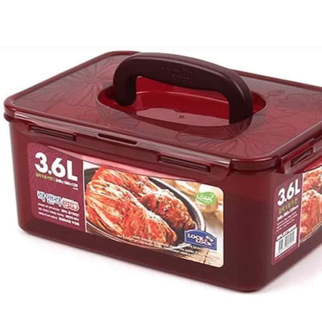 김치통 3.6L 채소보관통 국산밀폐용기 된장통 야채보관