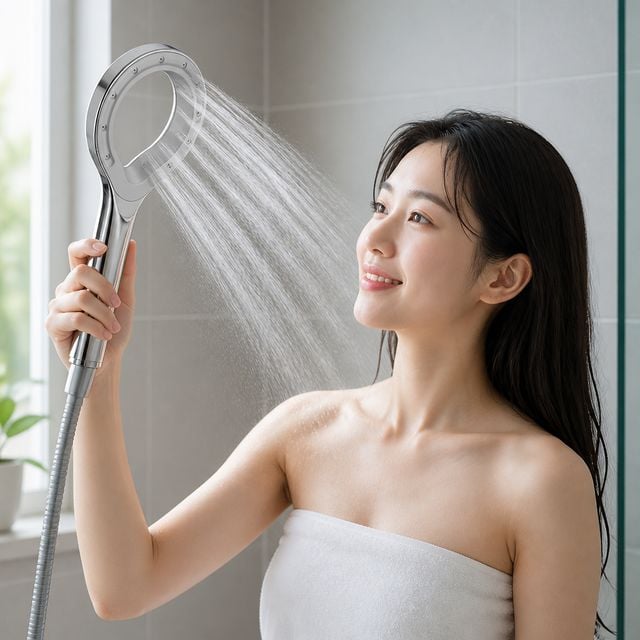 수압상승 샤워기 헤드 소나기 욕실 샤워 부품 교체용