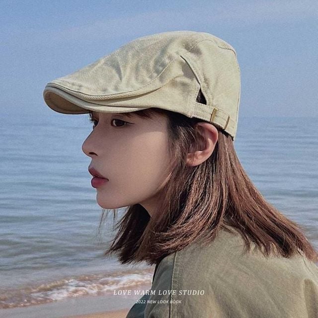 화가 플랩캣 헌팅캡 모자 바리스타 순사 카페 남성 중년 베레모 플랫캡